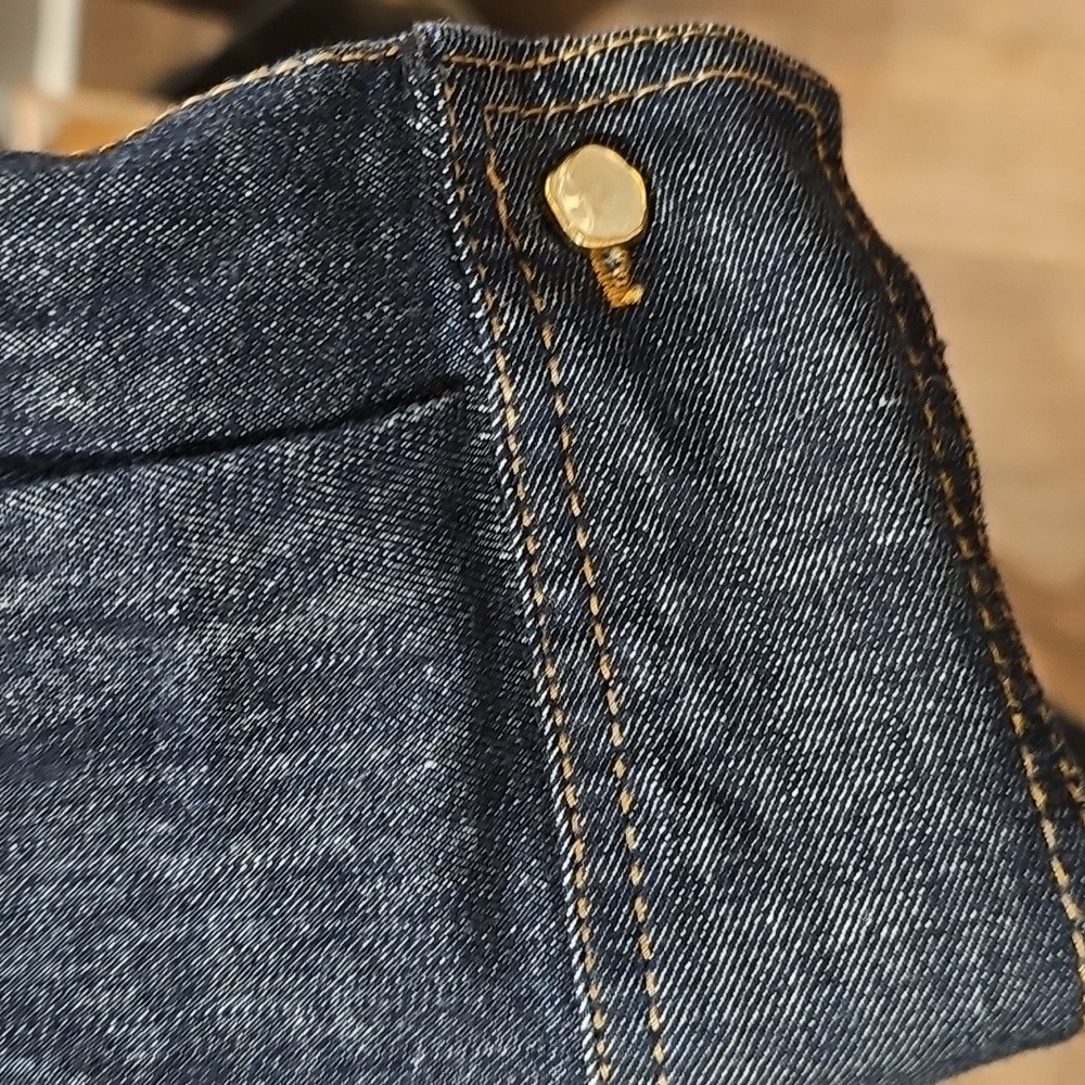 Zara Elegant Denim Button-Down Dress Sz XS - Picture 8 of 12